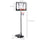 Basketball Stand 5.1ft-6.9ft Adjustable Basketball Hoop Backboard w/ Wheels & 33Inch Backboard For Kids Teenager Indoor Outdoor Use