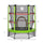 Φ4.5FT Kids Trampoline with Enclosure Net, Springless Design, Safety Pad and Steel Frame, Toddler Round Bouncer for Age 3 to 6 Years, Green
