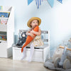 Toddler Toy Box Storage Bench with Large 27 L Interior, Kids Storage Bench Seat with Storage for Toddler Playroom Furniture, Kids Bedroom