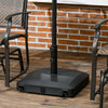 Patio Umbrella Base with Wheels, 53lbs Water or 66lbs Sand Filled, Heavy Duty Outdoor Umbrella Stand Holder, Black