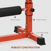 Bulgarian Split Squat Stand, Single Leg Squat Stand, 12-Level Adjustable Squat Roller for Lower Body Strength Training, Red