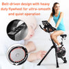 Exercise Stationary Fitness Cardio Trainer Bike with Adjustable Resistance  LCD Monitor  & Mobile Phone Holder