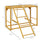Chicken Activity Play with Swing Set, Wooden Chicken Coop Accessory with Multiple Chicken Perches & Hen Ladder, Yellow