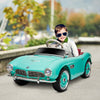 Licensed BMW 12V Kid Electric Ride On Car, Battery Powered Electric Car with Easy Transport, Lights, Horn, MP3, Green