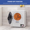 Automatic Dryer Machine, 850W 1.5 cu.ft. Portable Clothes Dryer with 5 Drying Modes and Stainless Steel Tub for Apartment or Dorm, White