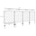 4 Pack Garden Fencing for Yard, Decorative Fence Panels as Animal Barrier and Flower Edging, Circle