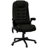 Massage Office Chair, High Back Office Desk Chair with Heat, Reclining Backrest, Padded Armrests & Remote, Black