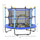 4.6' Trampoline for Kids with Safety Enclosure & Ball Pit, Blue