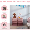 3 Tier Kids Storage Unit, 6 Drawer Chest Toy Organizer Plastic Bins for Kids Bedroom Nursery Kindergarten Living Room, Pink