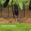 4 Pack Garden Cloches for Plants, 12" x 14" Metal Crop Cage, Plant Cages to Keep Animals Out, Black