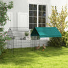 87" Small Animal Playpen with with Roof for Rabbits, Chicken, Chinchillas for Indoor/Outdoor Use, Green