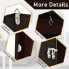 24" x 32" Sports Jersey Display Case, Acrylic Display Case, for Baseball Basketball Football Soccer Hockey Sports Shirts, Cherry Brown