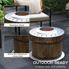 Smokeless Fire Pit, Portable Camping Bonfire Stove with Mat for Backyard Patio Picnic, Magnesium Oxide, Brown
