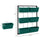 3-Tier Wall Planter Hanging with 6 Pots, Wall Mounted Planter Holder with Water Drainages for Flowers, Vegetable, Green