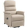 Power Lift Recliner Chair with Electric Lift for Relaxation-Loving Individuals, Remote Control, Comfort Design, Plush Seating – Beige