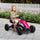 Kids Pedal Go Kart w/ Swing Axle, Shock-Absorbing Wheels, Pink