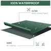 97"L x 65"W x 26"H Patio Sectional Lounge Set Furniture Sofa Cover, Heavy Duty Waterproof Outdoor Chair Cover, Dark Green