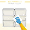 Kids Toy Storage Organizer with 6 Drawers, 3 Tier Kids Storage Units, Toy Organizer for Nursery Playroom Kindergarten, Cream