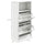 Shoe Cabinet, Freestanding Shoe Storage w/ 2 Flip Drawers, Adjustable Shelves & Open Compartment for Entryway Hallway, Holds 10 Pairs of Shoes