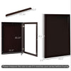 24" x 32" Sports Jersey Display Case, Acrylic Display Case, for Baseball Basketball Football Soccer Hockey Sports Shirts, Cherry Brown
