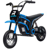 24V 350W Electric Dirt Bike Up to 15 MPH w/ Twist Grip Throttle, Blue