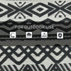 Reversible Outdoor Rug Carpet RV Camping Rugs with Carry Bag, 8' x 10', Gray & Cream White Boho