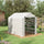 Outdoor Walk-in Greenhouse with Roll-up Zipper Door, Hot House with Shelves, PE Cover, 95.25" x 70.75" x 82.75", White