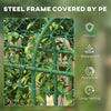 Metal Garden Trellis, Arch Trellis for Climbing Plants Outdoor, A-Frame, with Climbing Net, 17" x 72" x 72", Green