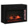 27" Electric Fireplace, In Wall Fireplace with Realistic LED Flame Effect, Remote Control, and Adjustable Brightness, 1400W, Black