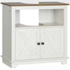 Bathroom Vanities Under Sink Storage Cabinet Cupboard with 2 Doors and Shelves, 23.5" x 11.75" x 23.5", White