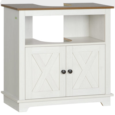 Bathroom Vanities Under Sink Storage Cabinet Cupboard with 2 Doors and Shelves, 23.5