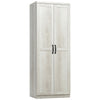 63" 2-Door Kitchen Pantry Storage Cabinet with 5-tier Shelving and 2 Adjustable Shelves for Dining Room, Antique White
