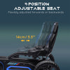 Kids Pedal Go Kart W/ Adjustable Seat, Swing Axle, Blue