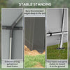 Galvanized 7' x 12' Outdoor Storage Tent, Heavy Duty and Waterproof Portable Shed, for Bike, Motorcycle, Tools, Gray