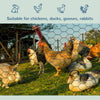 39 in x 82 ft Chicken Wire Fence, Welded Wire Metal Roll Vegetables Garden Rabbit Fencing, Hexagonal Poultry Fence Wire, for Ducks, Gooses
