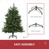 7' Tall Unlit Spruce Artificial Christmas Tree with Realistic Branches, and 3368 Tips, Green