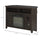 44" W x 32" H Free Standing Electric Fireplace TV Stand, Media Console Center Cabinet with 2 Shelves and 2 Cabinets, Dark Brown