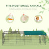 73" Small Animal Playpen with with Roof for Rabbits, Chicken, Chinchillas for Indoor/Outdoor Use, Green