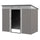 7' x 4' Metal Garden Shed, Backyard Tool Storage Shed with Dual Locking Doors, 2 Air Vents and Steel Frame, Light Gray