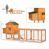 Extra Large Chicken Coop, Outdoor Hen House Poultry Cage with Removable Tray, Hen House Quail Hutch for Outdoor Backyard, Orange