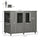 Dog Crate Furniture, Wooden End Table Furniture with Lockable Magnetic Doors, Extra Large Size Pet Kennel Dog Cage, Gray