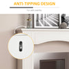 29" Modern Fireplace Mantel Surround Mantels for Fireplace with Decorative Geometric Pattern, White