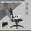 Heated Massage Office Chair, Heated Reclining Desk Chair with 6 Vibration Points, Armrest and Remote, Black