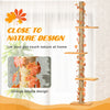 Floor to Ceiling Cat Tree with Adjustable Height 80"- 95