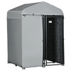 4' x 4' Dog Kennel Outdoor with Outside Enclosure Cloth, Dog Playpen Exercise Pen with Water-resistant UV Protection Canopy, for Small Dog
