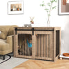 Dog Cage for Large Sized Dog, 39" x 23" x 27", 2-In-1 Dog Crate Side End Table Furniture for Indoor Use, Walnut Brown