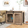 Dog Cage for Large Sized Dog, 39" x 23" x 27", 2-In-1 Dog Crate Side End Table Furniture for Indoor Use, Walnut Brown