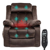 Power Lift Recliner Chair for Ease-Loving Adults, Electric Lift Chair with Massage and Heat, Remote Control – Brown