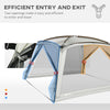 12' x 12' Screen House Room, UV50+ Screen Tent with 2 Doors and Carry Bag, Easy Setup, for Patios Outdoor Camping Activities