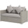 Outdoor Wicker Loveseat, Patio Furniture Couch with Cushions, 2 Seats PE Rattan Sofa, 2 Throw Pillows for Gray